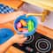 KidKraft Simply Stylish Wooden Play Kitchen Set with Lights, Choppable Food & Accessories